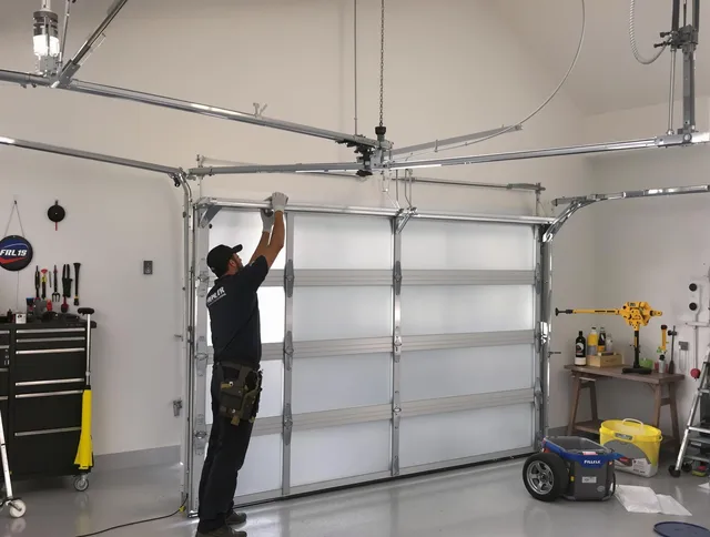 Fullerton Garage Door Repair certified team performing precision garage door installation in Fullerton