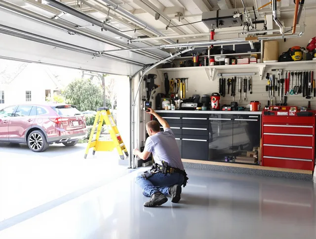 Local garage door repair service by Fullerton Garage Door Repair in Fullerton