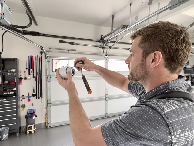 Garage door opener repair service by Fullerton Garage Door Repair in Fullerton